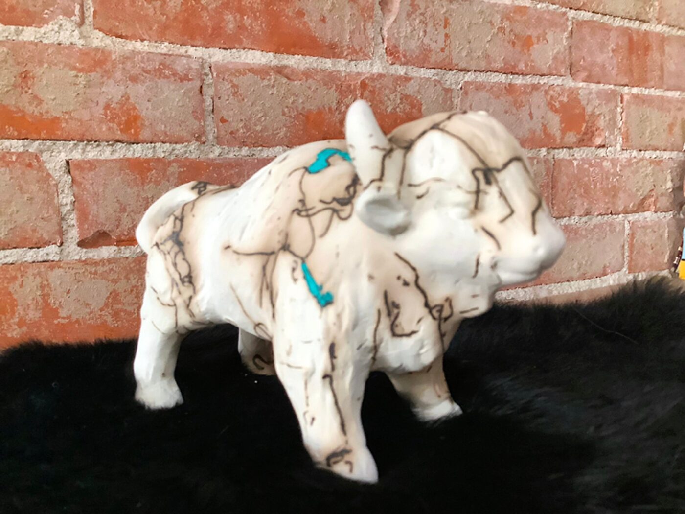 Chubby Buffalo Horsehair Sculpture