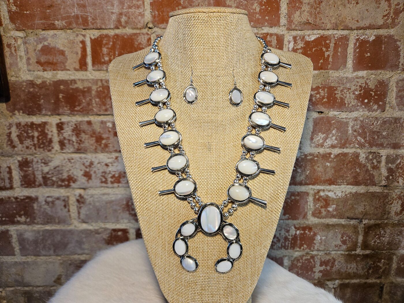 Mother of Pearl Squash Blossom Set