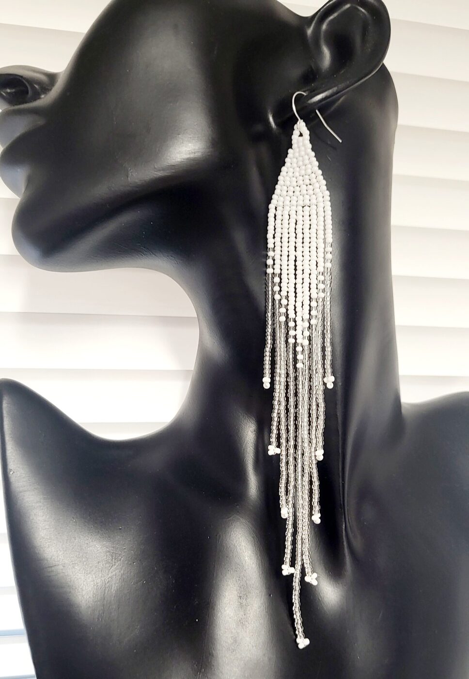 White and Silver Shoulder Dusters